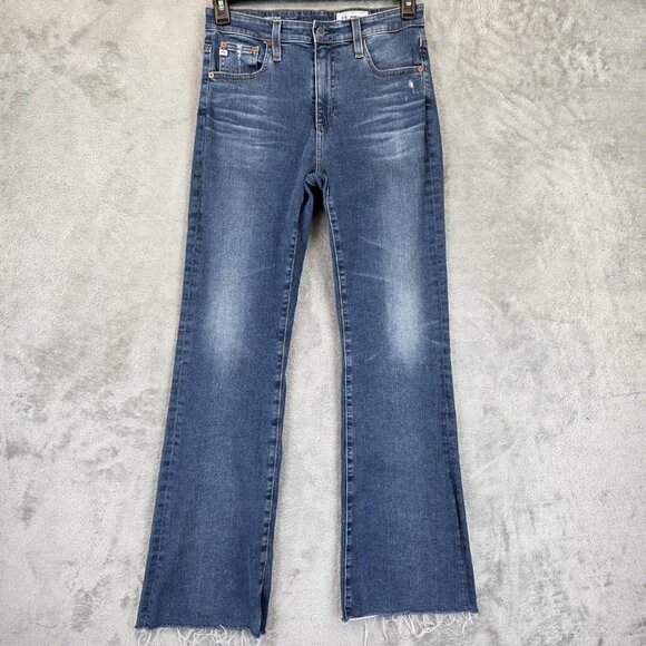 AG Adriano Goldschmied Farrah Boot Jeans Womens 29 Blue Bootcut High Rise Denim - Picture 1 of 12